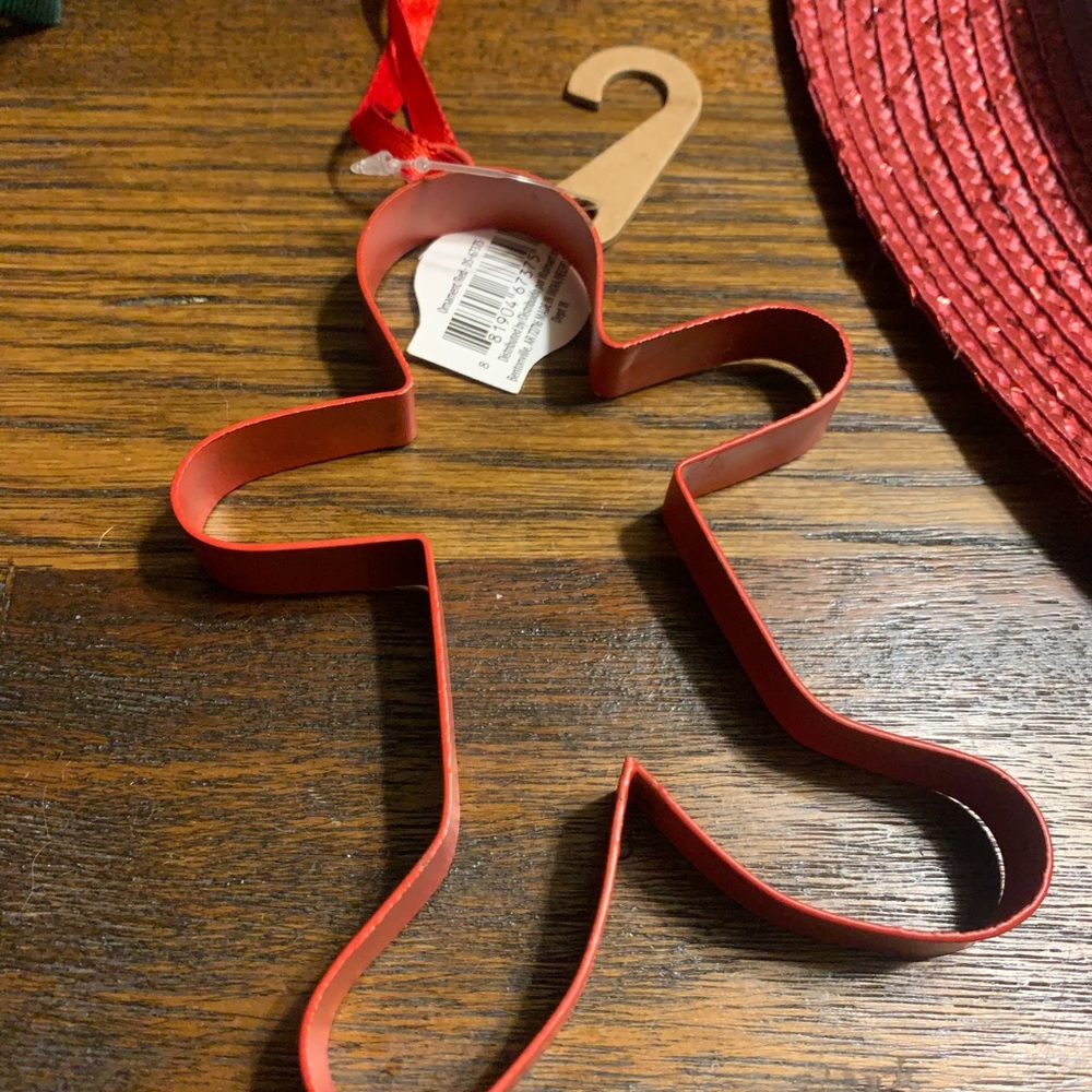 Holiday Time Red Cookie Cutter Ornament